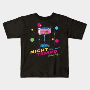 Night Tempo City Light Cocktail Party Kids T-Shirt